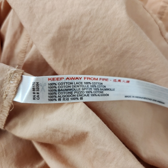 Free People‎ Sunset Dancing Dress Peach Nude Women's Size Large - Picture 9 of 12